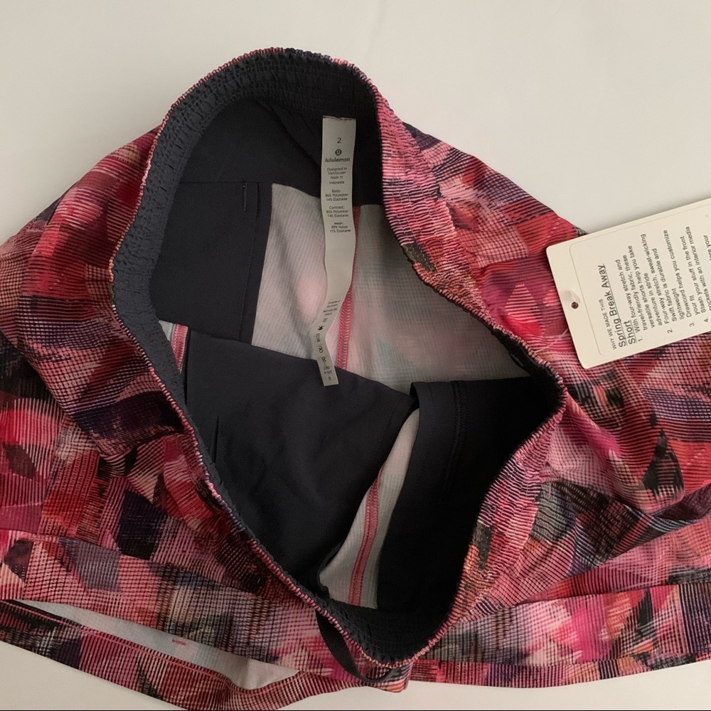 NWT Lululemon Spring Break Away Shorts - Picture 3 of 7